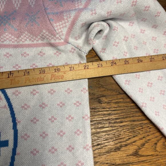 Hello Kitty and Friends Women Juniors Large Sweater Angel Intarsia Christmas $59 - Picture 14 of 16